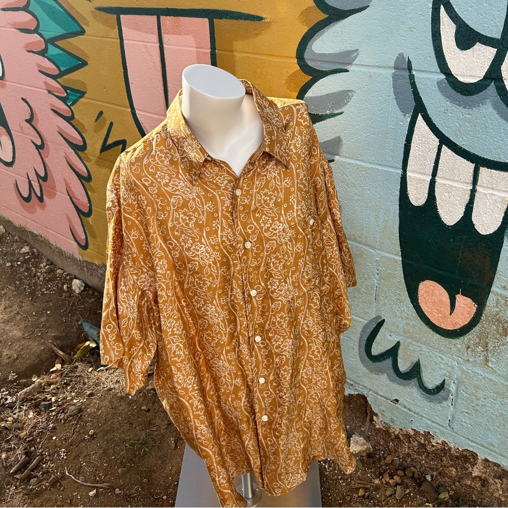 Marcus by A Neiman Marcus Collection short sleeves button down shirt size XL